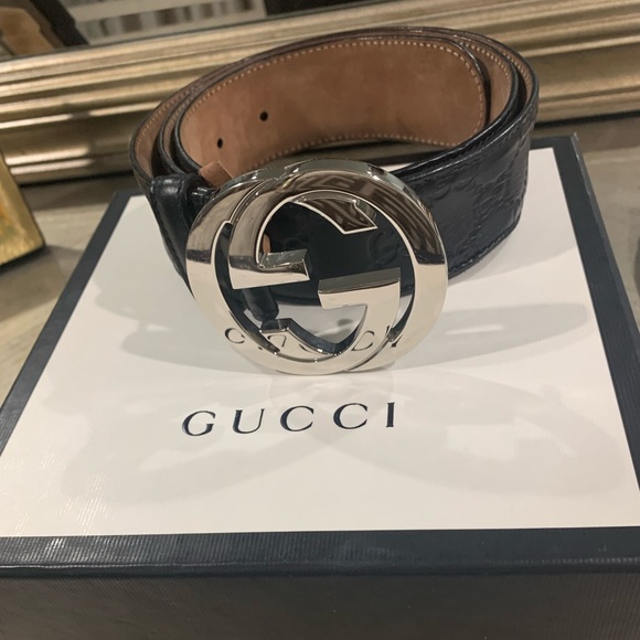 Gucci Signature Leather Belt size 85 - Picture 2 of 3